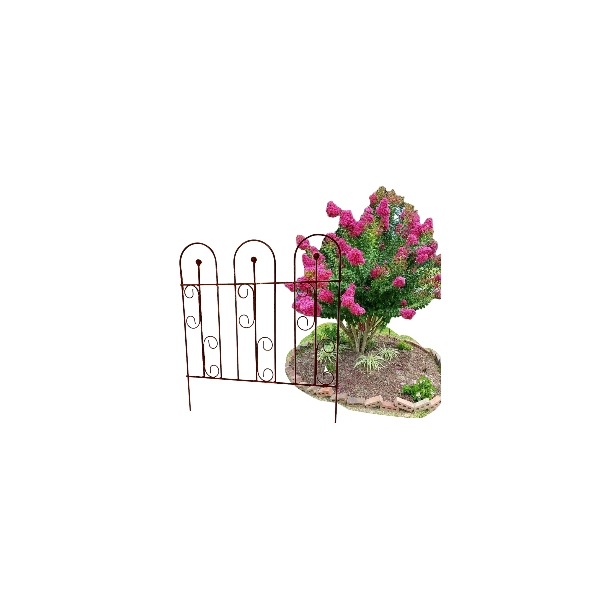 Zestaw 10× Ogrodzenie palisada dekoracyjne obrzeże pergola podpora 60x60cm solidne metalowe